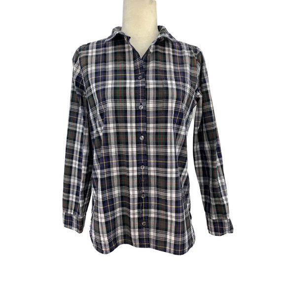 J.Crew Shrunken Boy Shirt Long Sleeve Plaid Size 8